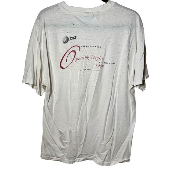 Vintage 1999 Boston Symphony Hall Opening Night Tshirt Thrashed Men’s Large - Picture 1 of 4
